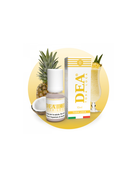 Toda Loca Liquido pronto 10ml Ananas Rum e Cocco - DEA Flavor