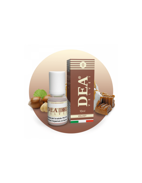Velvet Liquido pronto 10ml Caramello Nocciola Vaniglia - DEA Flavor