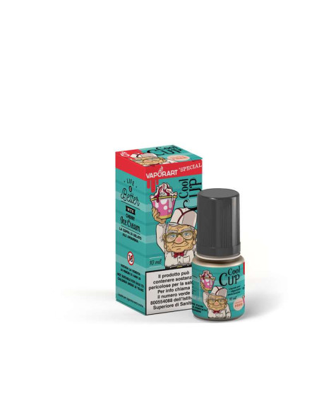 Liquido pronto 10ml Cool Cup Gelato Fiordilatte e Amarena - Vaporart
