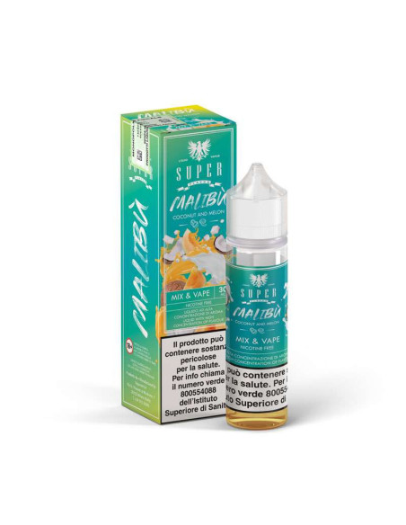 Malibu Mix&Vape 30 ml Super Flavor - 0mg - 30ml Cocco e Melone - Vaporart