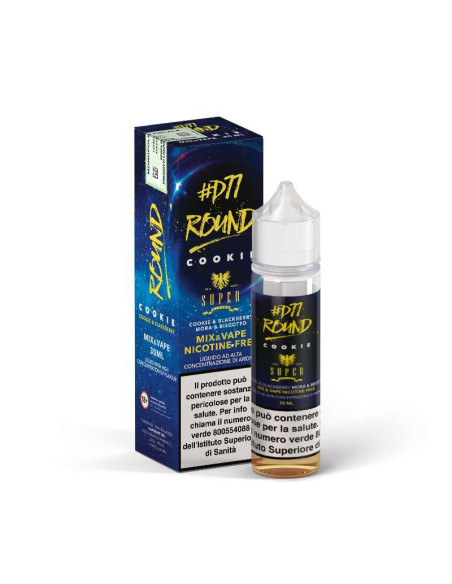 Round Cookie Mix&Vape D77 - 0mg - 30ml Biscotto e Mora Matura - Vaporart