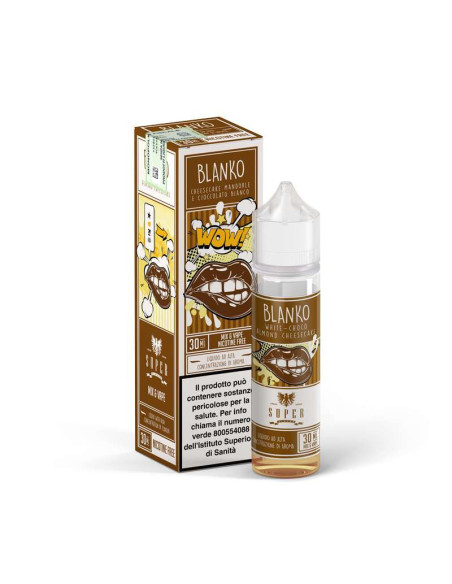 Blanko Super Flavor Mix&Vape 30 ml - 0mg - 30ml Cheesecake Cioccolato Bianco e Mandorle - Vaporart