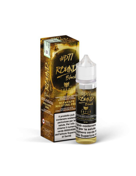 Round Black Super Flavor Mix&Vape 30 ml - 0mg - 30ml Tabacco Kentucky Vaniglia Sciroppo d'Acero e Zucchero - Vaporart
