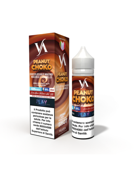 Peanut Choko Aroma Shot 20ml 0mg Cioccolato alle Arachidi Nocciola e Caramello - Valkiria (CON TASSELLO)