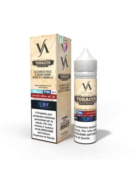 Tobacco Boss Reserve Play Aroma Shot 20ml 0mg Sigaro Cubano Biscotto e Caramello - Valkiria (CON TASSELLO)