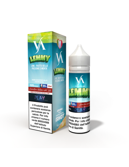 Lemmy Play Aroma Shot 20ml 0mg Limone Fruit Passion e Menta - Valkiria (CON TASSELLO)