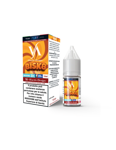 Bisk8 Liquido pronto 10ml Biscotto al Burro Vaniglia e Caramello - Valkiria
