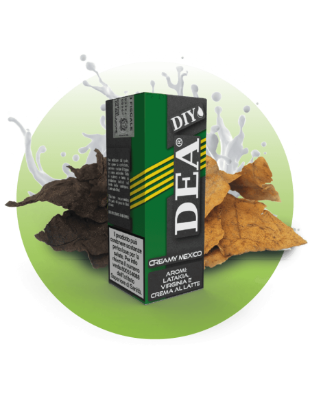 28 Creamy Mexico DIY Aroma Concentrato 10ml Tabacco Virginia Latakia e Latte - DEA (CON TASSELLO)
