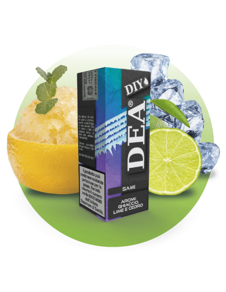 21 Sami Note Fredde di Lime e Cedro DIY Aroma Concentrato 10ml Lime Cedro e Ghiaccio - DEA (CON TASSELLO)