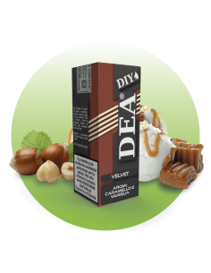 10 Velvet DIY Aroma Concentrato 10ml Nocciola Caramello e Vaniglia - DEA (CON TASSELLO)