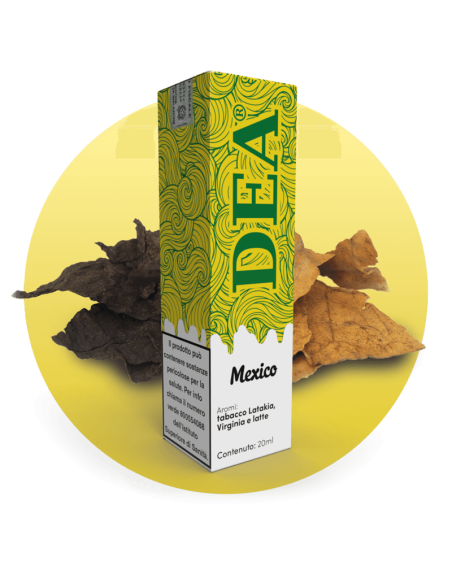 Mexico Aroma Shot 20ml Tabacco Latakia  Virginia e Latte  - Dea Flavor (CON TASSELLO)