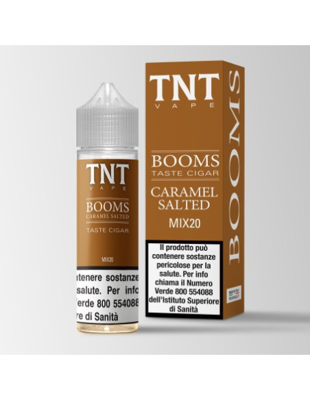 Booms Salted Caramel Aroma Shot 20ml Booms Classic con Caramello Salato - TnT Vape (CON TASSELLO)