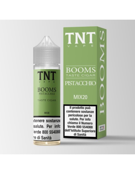 Booms Pistacchio Aroma Shot 20ml 0mg Booms Classic con Pistacchio - TnT Vape (CON TASSELLO)