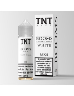 Booms White Aroma Shot 20ml 0mg Booms Classic con Torrone - TnT Vape (CON TASSELLO)