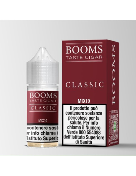 Booms Classic Mini Shot Aroma 10+10 Tabacco da Sigaro e Vaniglia - TNT Vape (CON TASSELLO)