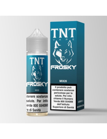 Frosky Aroma Shot 20ml 0mg Aroma Eucalipto Menta con una Nota Cremosa - TNT Vape (CON TASSELLO)