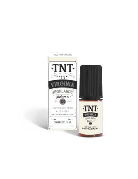 Virginia Higlands Distillato Puro Liquido pronto 10ml Virginia BrightLeaf  Tabacchi Orientali e Izmir  - TNT Vape