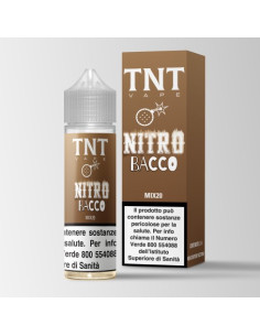 Nitro Bacco Aroma Shot 20ml 0mg  Tabacco Vaniglia Praline e Biscotto - TNT Vape (CON TASSELLO)