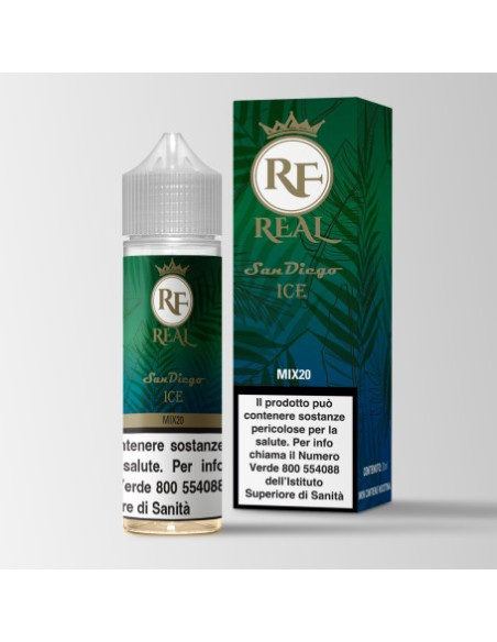 Real San Diego Ice Aroma Shot 20ml 0mg Tabacco Cinereo Note Erbacee e Ghiaccio - TNT Vape (CON TASSELLO)