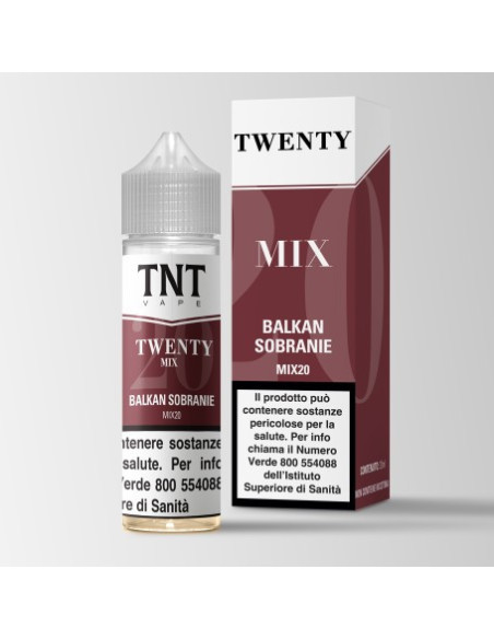 Twenty Mix Balkan Sobranie Aroma Shot 20ml 0mg Tabacco Latakia Virginia e Oriental - TNT Vape (CON TASSELLO)