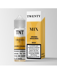 Twenty Mix Virginia Highlands Aroma Shot 20ml 0mg Tabacco Virginia BrightLeaf Oriental e Note di Izmir - TNT Vape (CON TASSELLO)