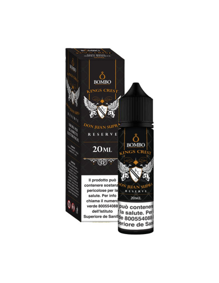 Don Juan Supra Aroma shot  20ml 0mg Tabacco Cioccolato Vaniglia e Cocco - Kings Crest (CON TASSELLO)