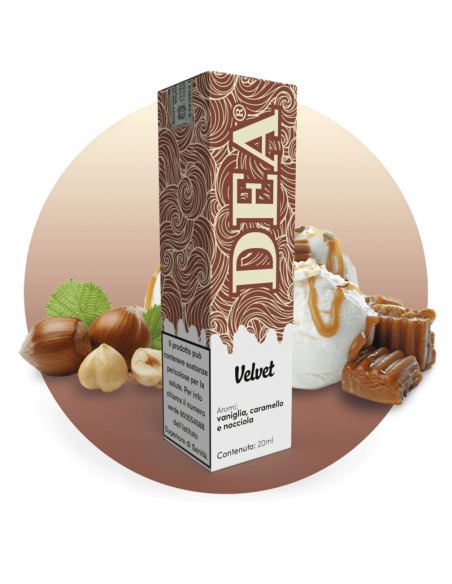 Velvet Aroma Shot 20ml Vaniglia Nocciole e Caramello - DEA Flavor(CON TASSELLO)